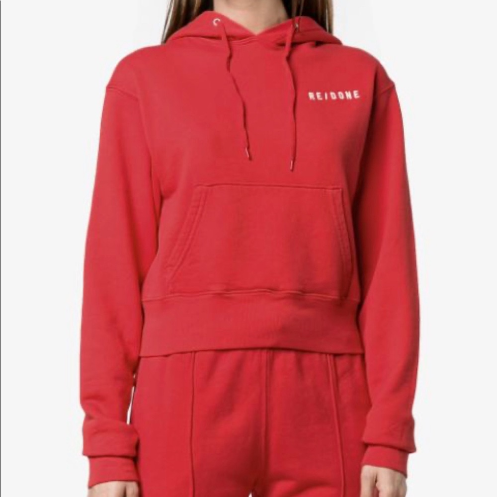 Re/done cropped hoodie
